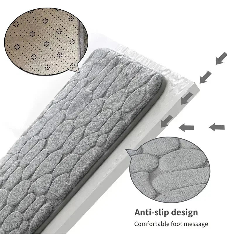 ComfyStep - Rutschfeste Badematte und Wohnmatte aus Memory-Schaumstoff