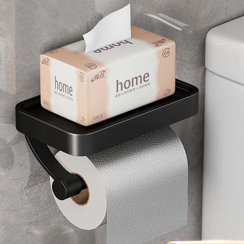 SteelEase WC-Rollenhalter | Edelstahl mit Ablage | Modern & Platzsparend | Rostfrei & Langlebig