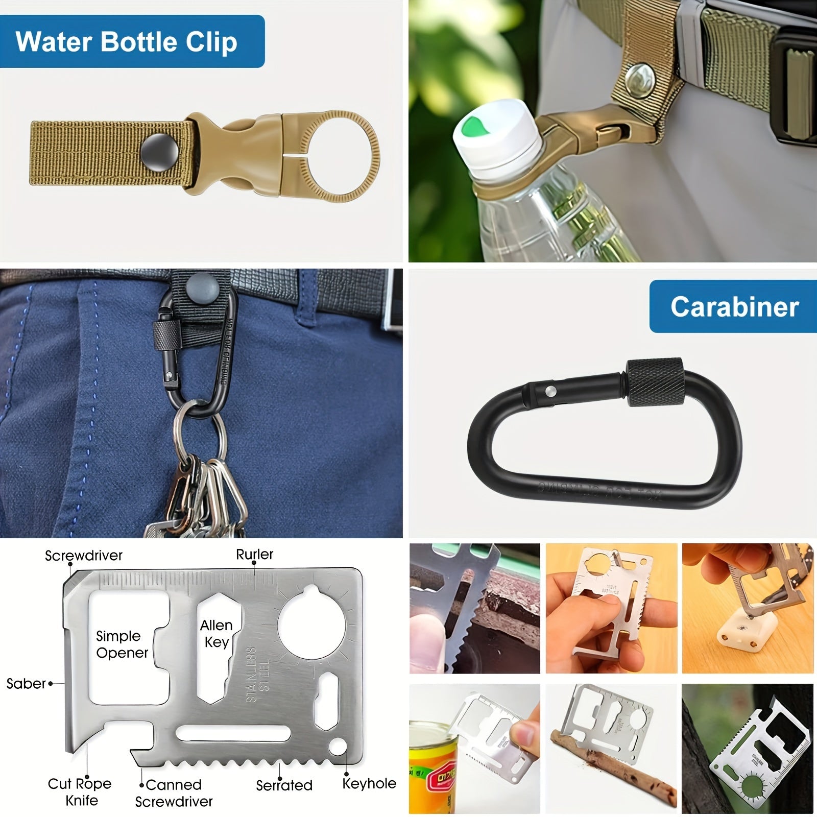 WildMate | 14-in-1 Survival Kit | Kompakt & Vielseitig | Outdoor & Notfallset