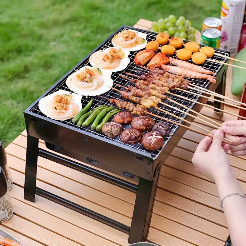 GrillMate FoldGrill | Faltbar & Ultraleicht | Edelstahl | Kompakt für Camping & Outdoor
