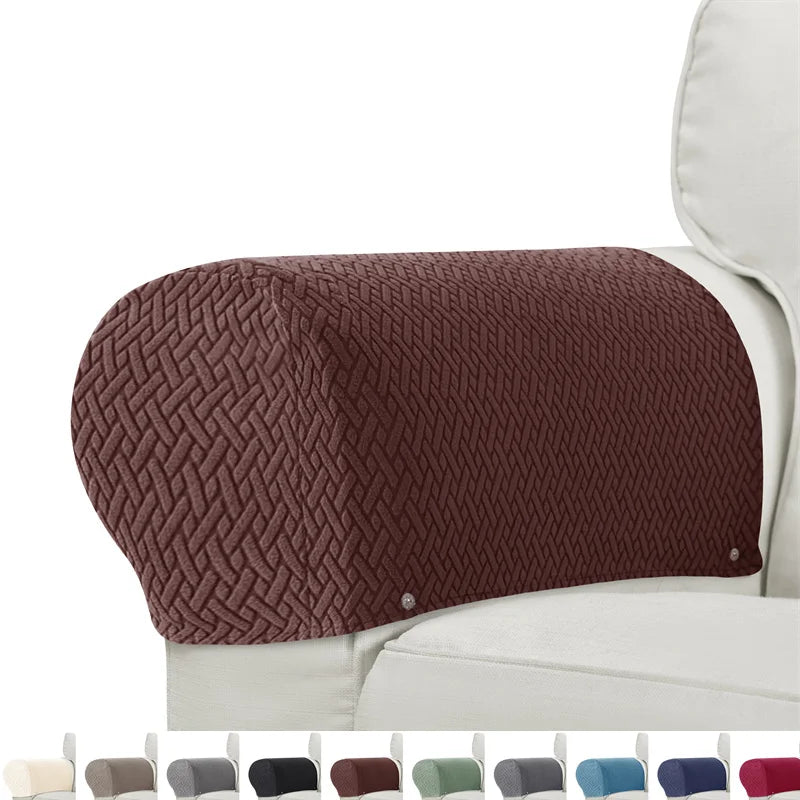 2-teiliges Set Armlehnenbezüge für Sessel & Sofa Armluxe | Jacquard-Stoff | Staub- und Schmutzschutz | Waschbar & Rutschfest