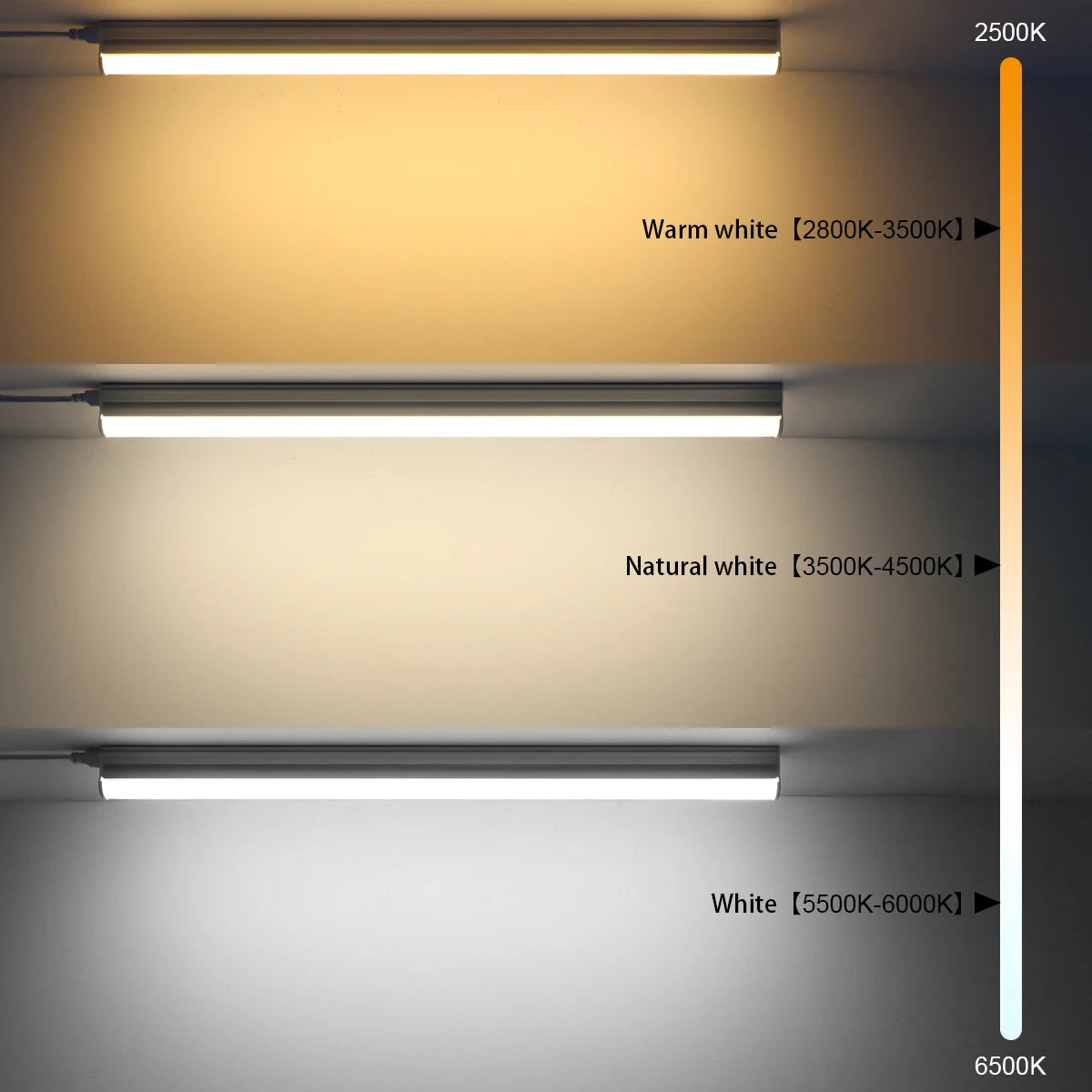 LumiLine T5 LED-Lichtleiste 50 cm | 15 W | Neutrale, Warme & Kühle Weißtöne | Aluminiumgehäuse | Energieeffizient & Flimmerfrei