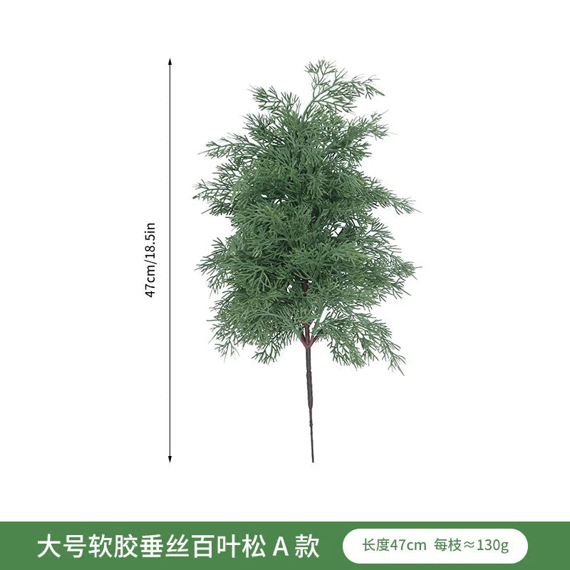 Evervigne | Realistischer künstlicher Kiefernzweig | Hochwertige Weihnachtsdekoration | Hochwertige künstliche Pflanze | Ideal für den Innenbereich und Blumenarrangements