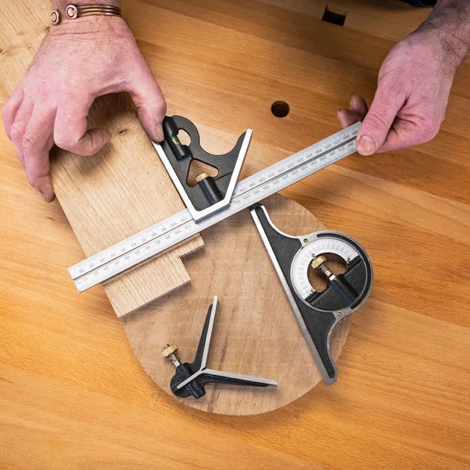 AdjustiRuler - Multifunktionale Kombination aus beweglichem Winkellineal-Set