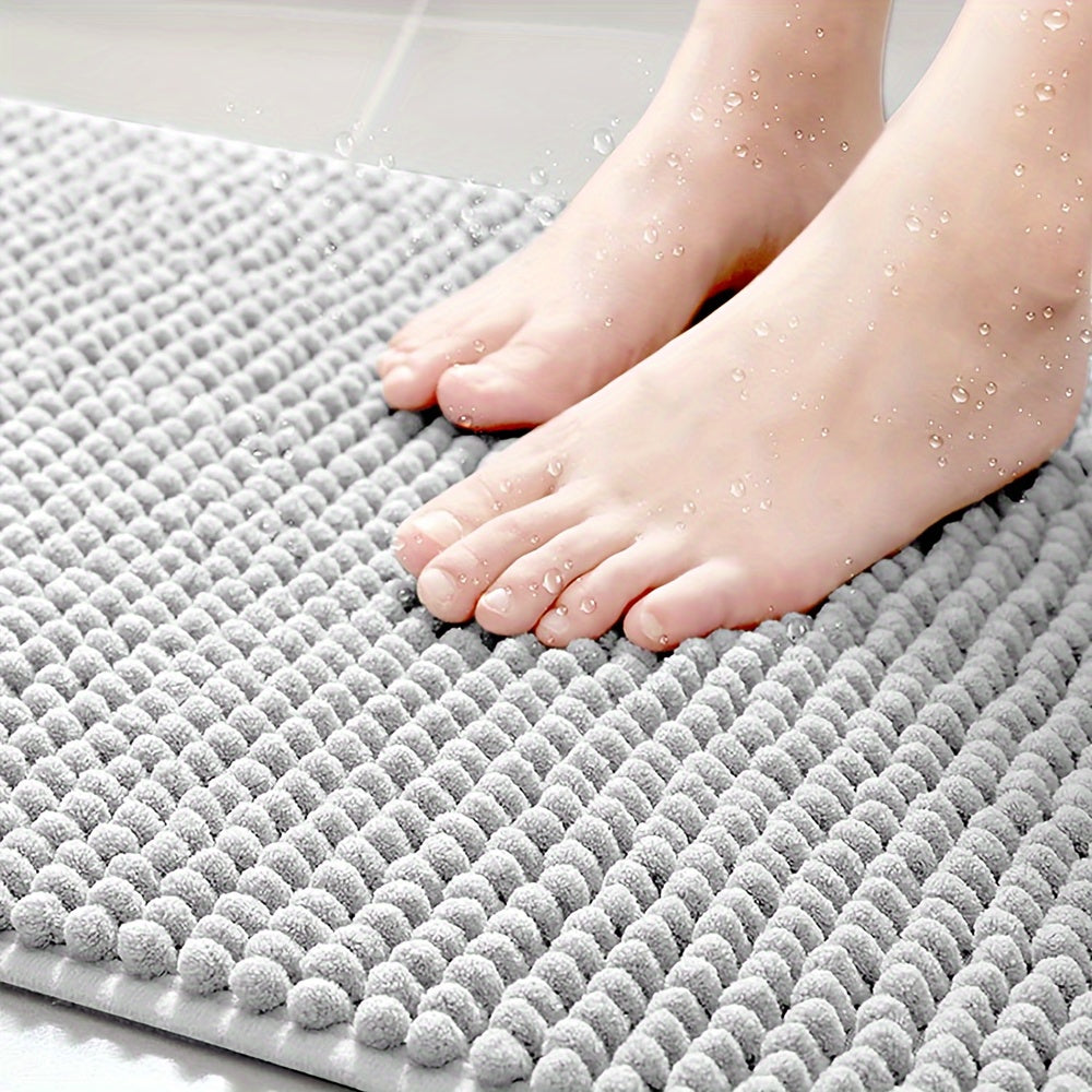 CornerLuxe Bath Mat | L-Form Design | Rutschfest & Saugfähig | Stilvoll & Komfortabel