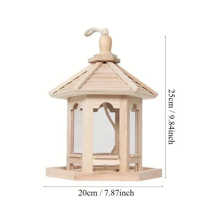 Pintura DIY Vogelhaus | Zum Bemalen | Turmform Holz | Für Innen & Außen