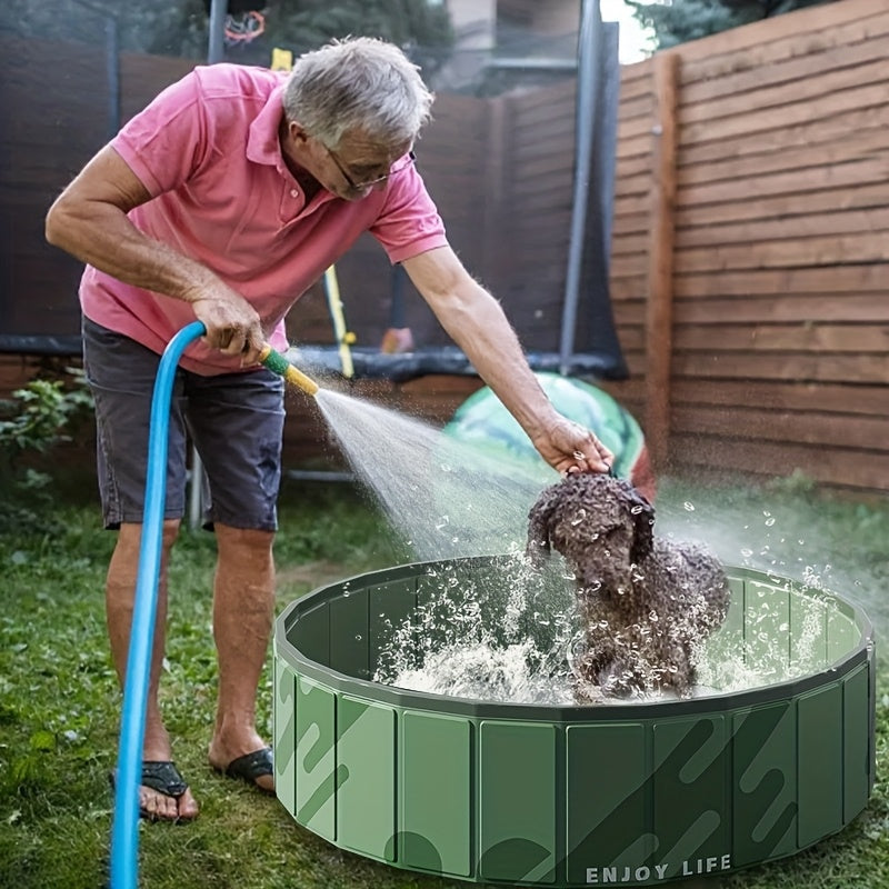 PooLino Splash | Faltbar & Robust | Krallenfestes PVC | Für Kleine & Mittlere Hunde | Ohne Aufpumpen
