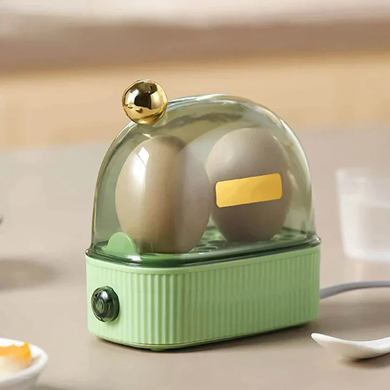 Eggvero | Kompakter Eierkocher | Vintage-Look & Abschaltautomatik | Für 1–2 Eier