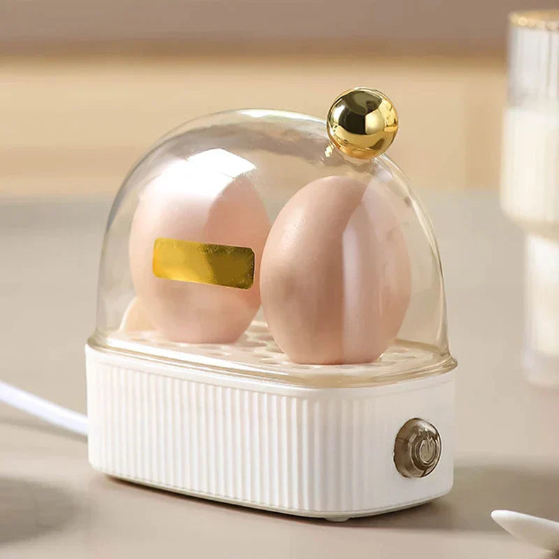 Eggvero | Kompakter Eierkocher | Vintage-Look & Abschaltautomatik | Für 1–2 Eier