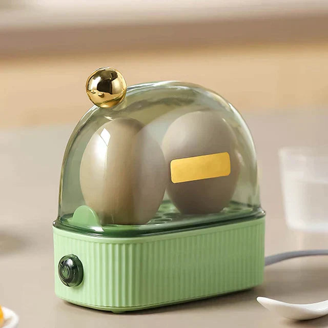 Eggvero | Kompakter Eierkocher | Vintage-Look & Abschaltautomatik | Für 1–2 Eier