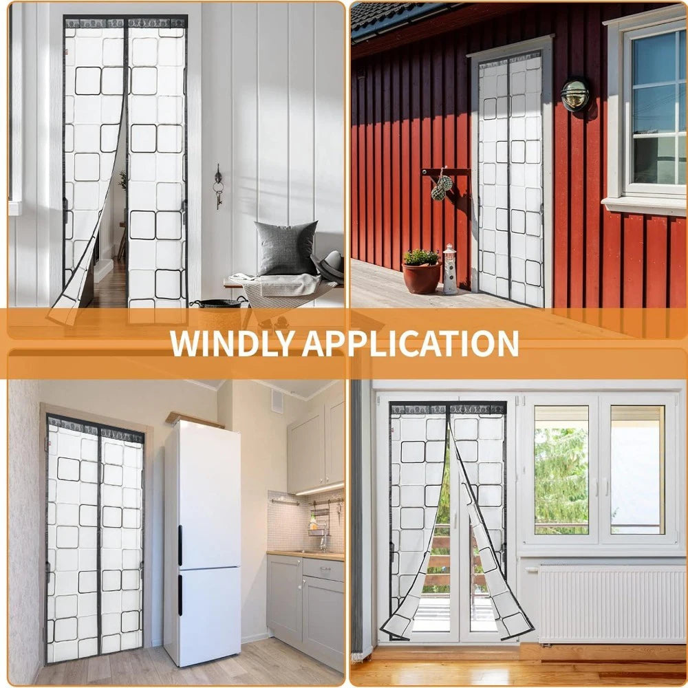 Climora | Thermovorhang für Türen | Magnetisch, Wärmeisolierend | Schützt vor Kälte und Zugluft | Perfekt für Winter und klimatisierte Räume