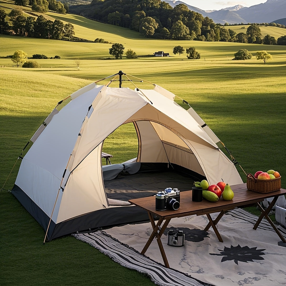 Zeltra PopTent | Sekundenzelt für 2–3 Personen | Wetterfest & Faltbar | Ideal für Outdoor-Abenteuer