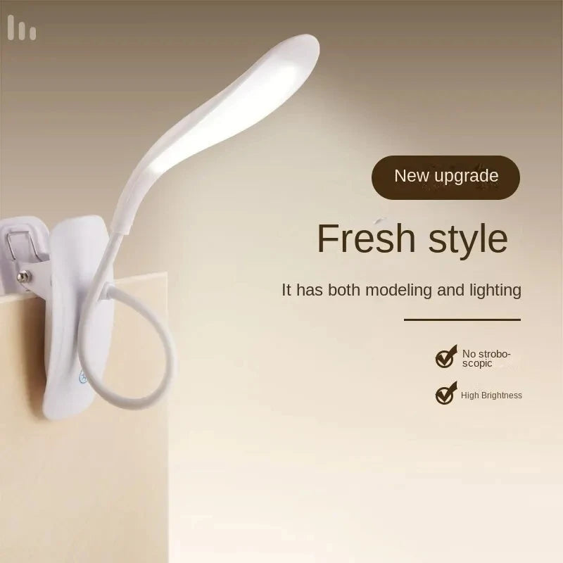 Lumiro USB Schreibtischlampe | Touch-Dimmung mit 3 Stufen | Augenfreundliche LED & Clip-Halterung | Wiederaufladbar