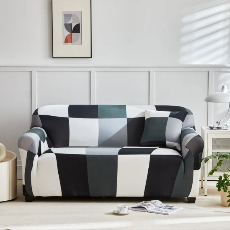 FlexiHome Stretch-Sofabezug | Zeitgemäße Passform | Umfassender Schutz für 1–4-Sitzer-Sofas | Waschbar & Trendig