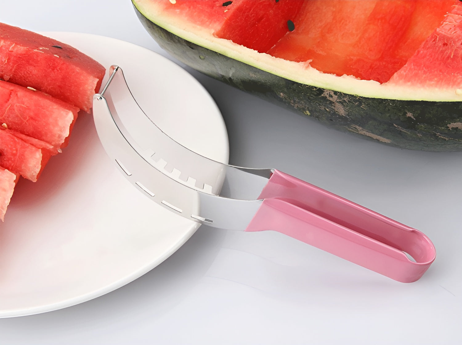 JuicyCutter - Edelstahl Wassermelonenschneider