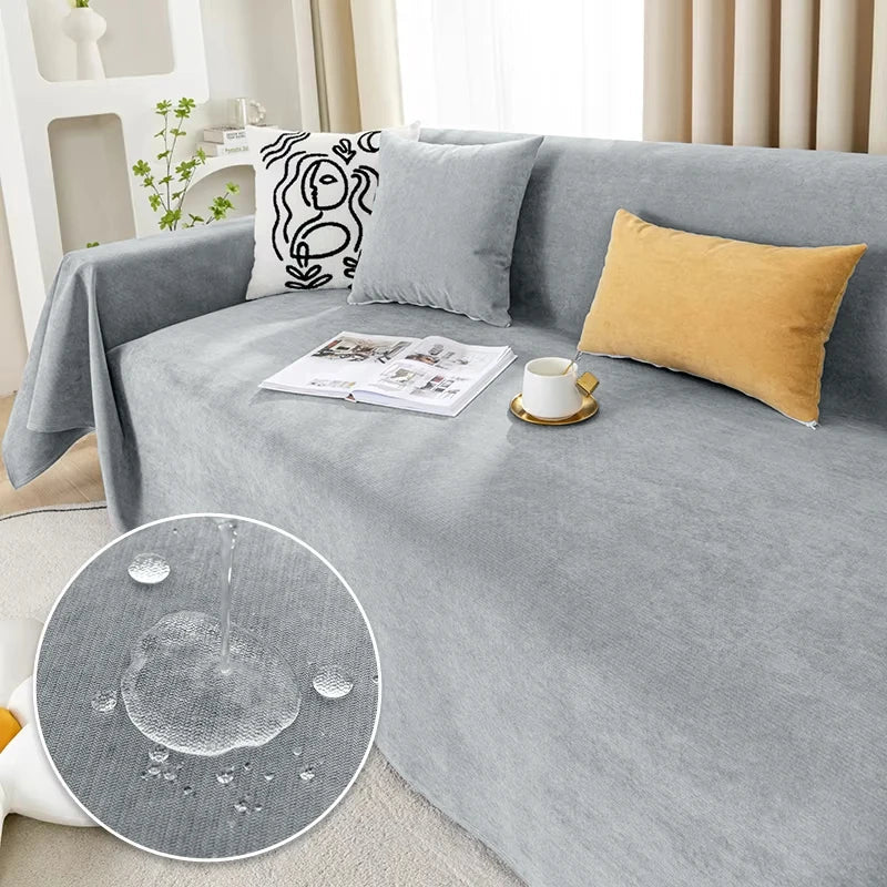 Wasserdichte Sofadecke | Vielseitige Decke & Kratzschutz | Einfarbig & Pflegeleicht | Velvaira