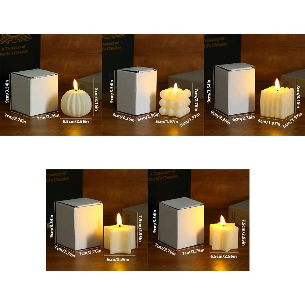 LumiEase LED-Kerze | Warmweißes Licht | Flammenlos und sicher | Kunststoff-Dekokerze für Zuhause und Veranstaltungen