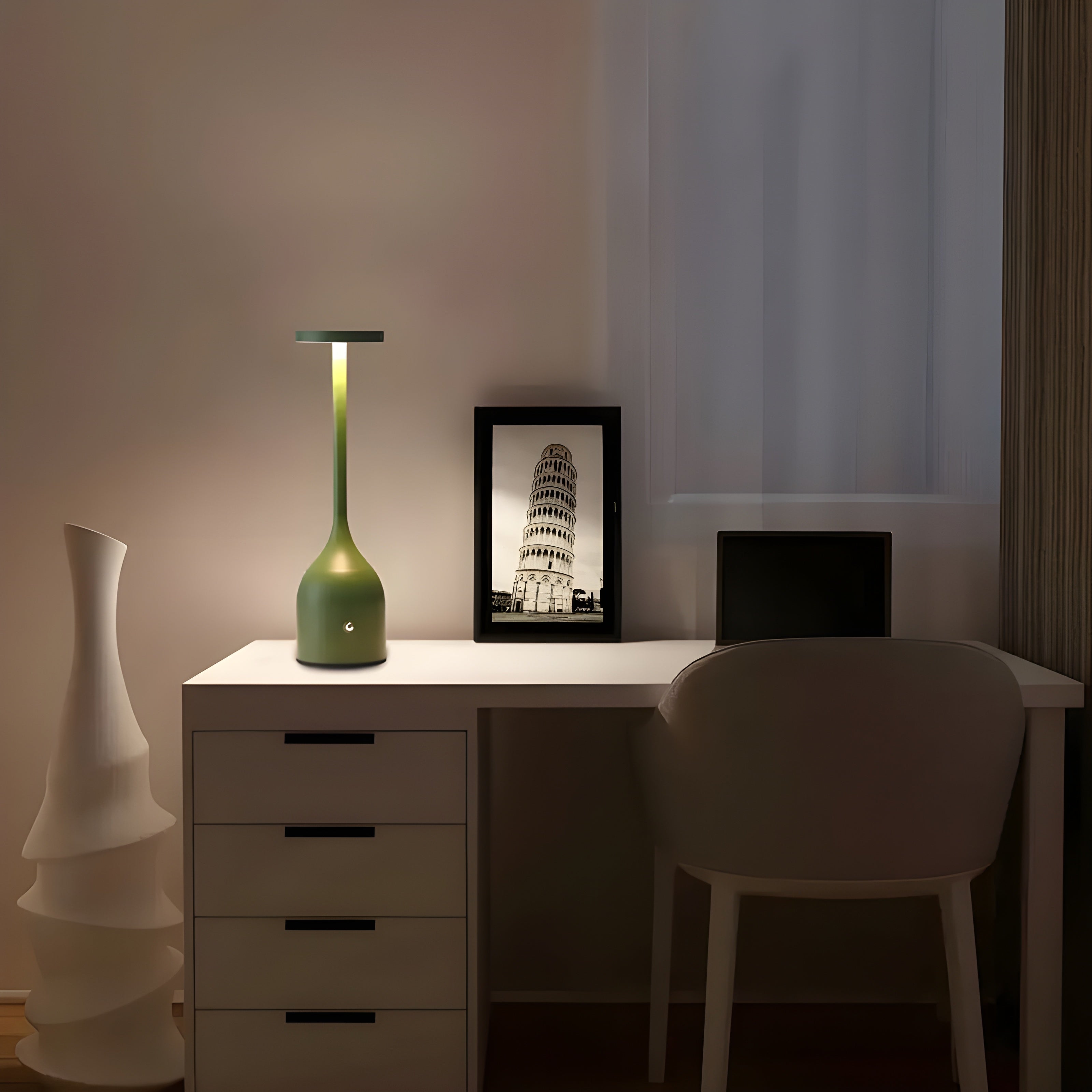 Velluna Glow | Kabellose LED-Tischlampe | Dimmbar mit Touch | USB & Akku