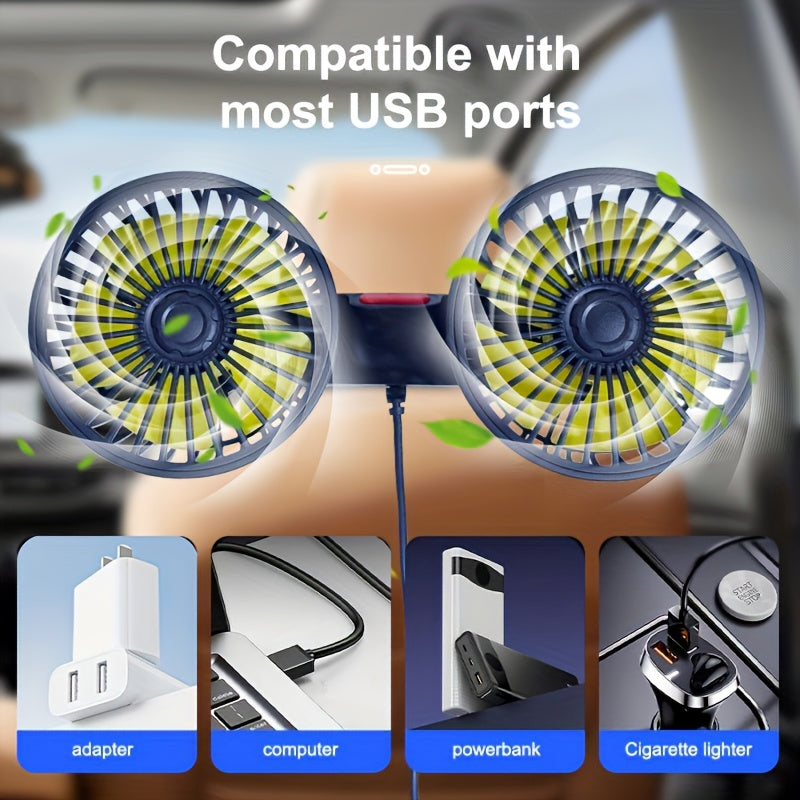 CoolWind Pro | Tragbarer Autolüfter | Flexibel & Leise | USB-Betrieb