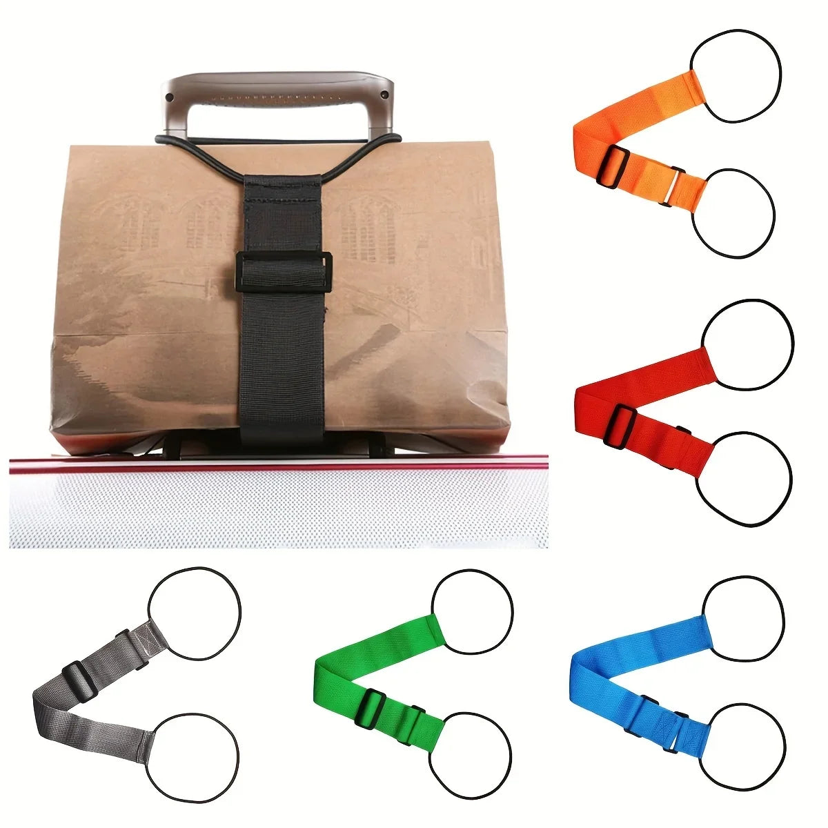 TRAVELFLEX Verstellbarer elastischer Gepäckgurt | Wiederverwendbares R ...
