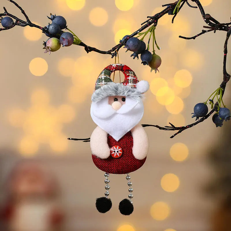 Weihnachtsschmuck-Set | 4-teiliges Weihnachtsbaumschmuck mit Schneemann- und festlichen Designs | Nordivio