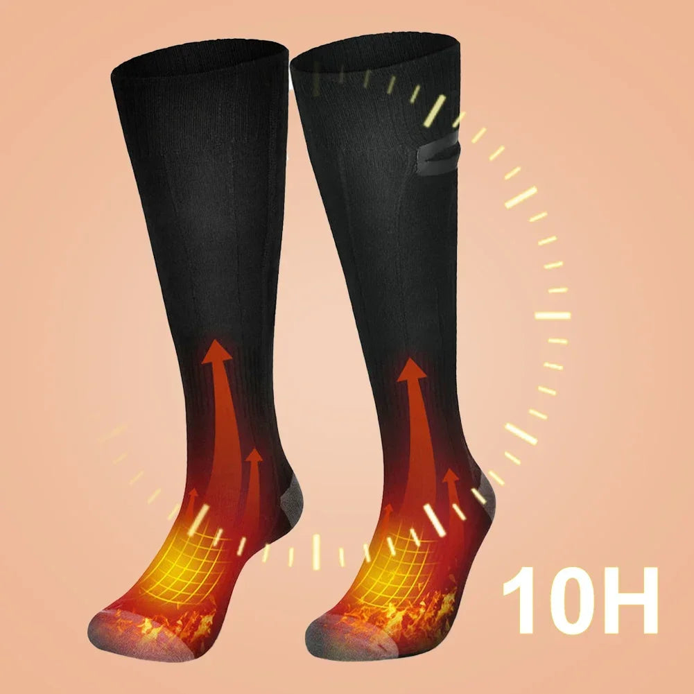 Thermavolt Beheizbare Socken | 3 Einstellbare Heizstufen | Inkl. Powerbank | Unisex Winterwarme Socken für Outdoor & Reisen