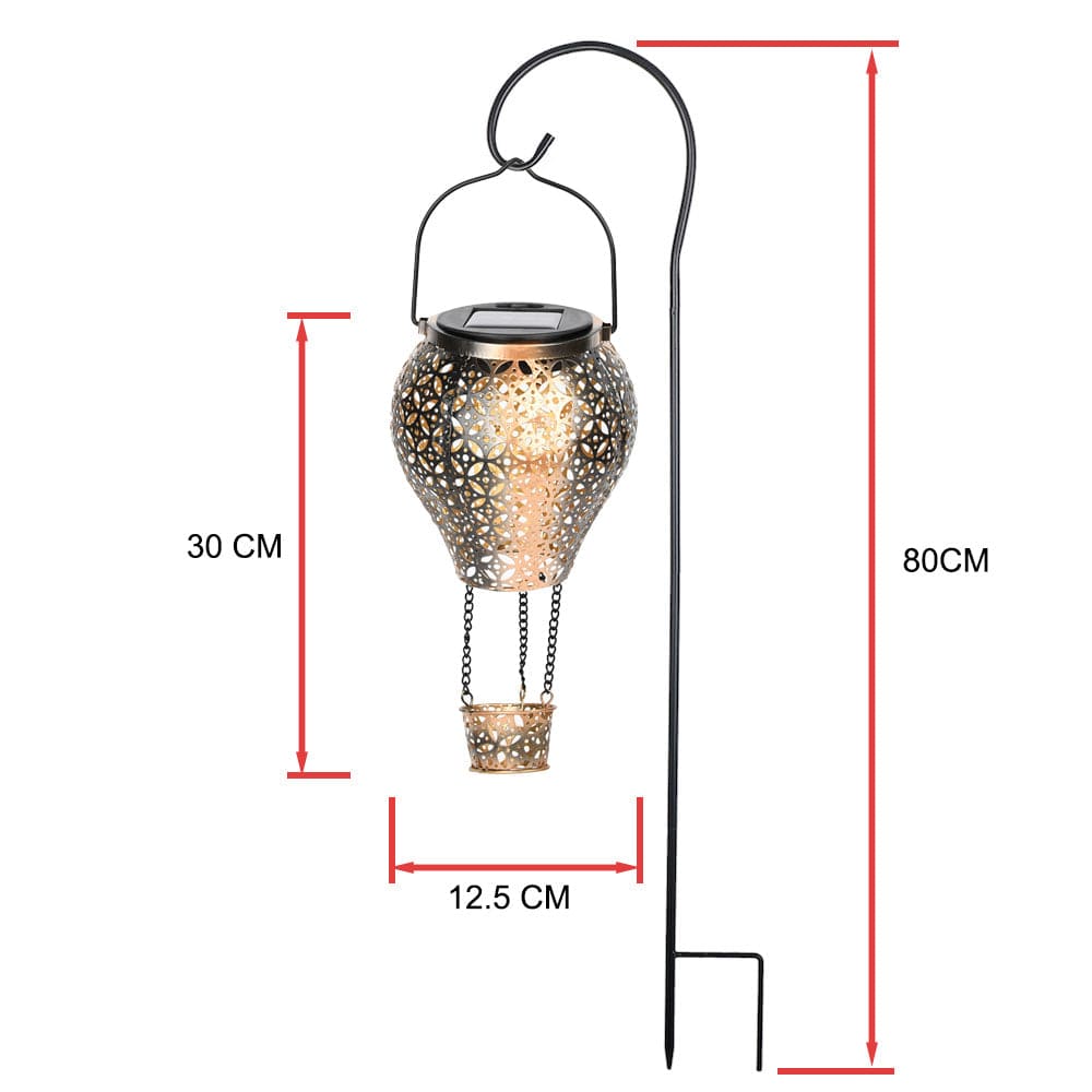 LunaBright SolarLight | Elegante Solarlampe | Edelstahl & Feenlicht