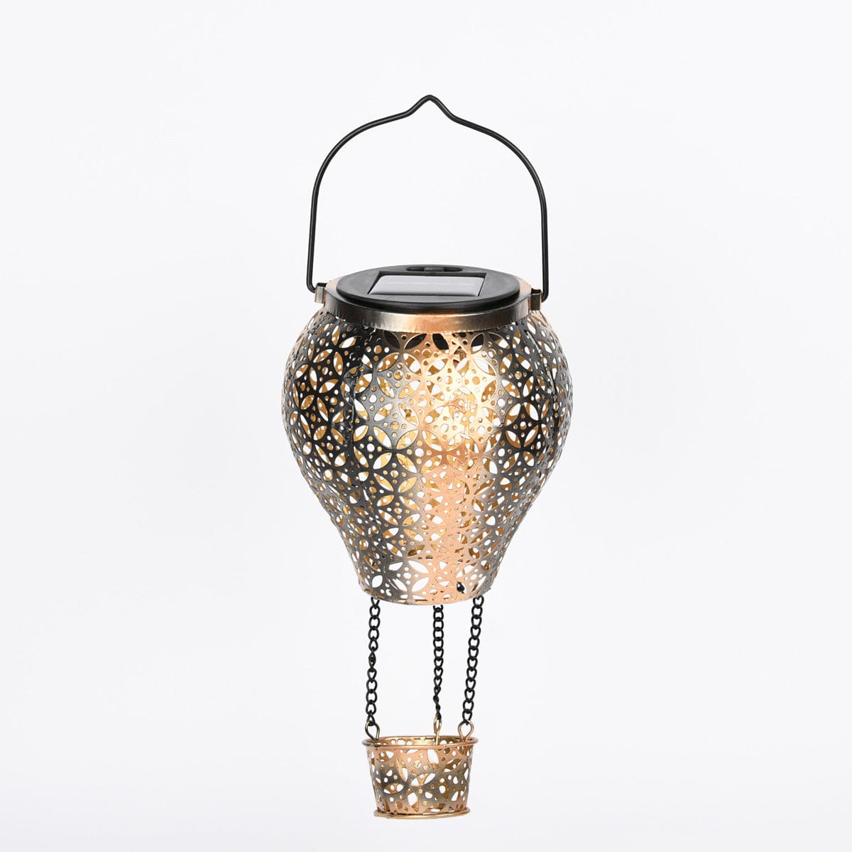 LunaBright SolarLight | Elegante Solarlampe | Edelstahl & Feenlicht