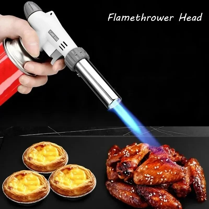 CampFlame Pro Butangasbrenner | Leistungsstark & Kompakt | Für Outdoor-Kochen & Camping | Silber
