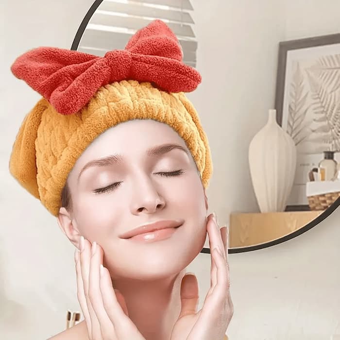 FrizzFree - Glattes, schnell trocknendes Handtuch für das Haar [Letzter Tag Rabatt]