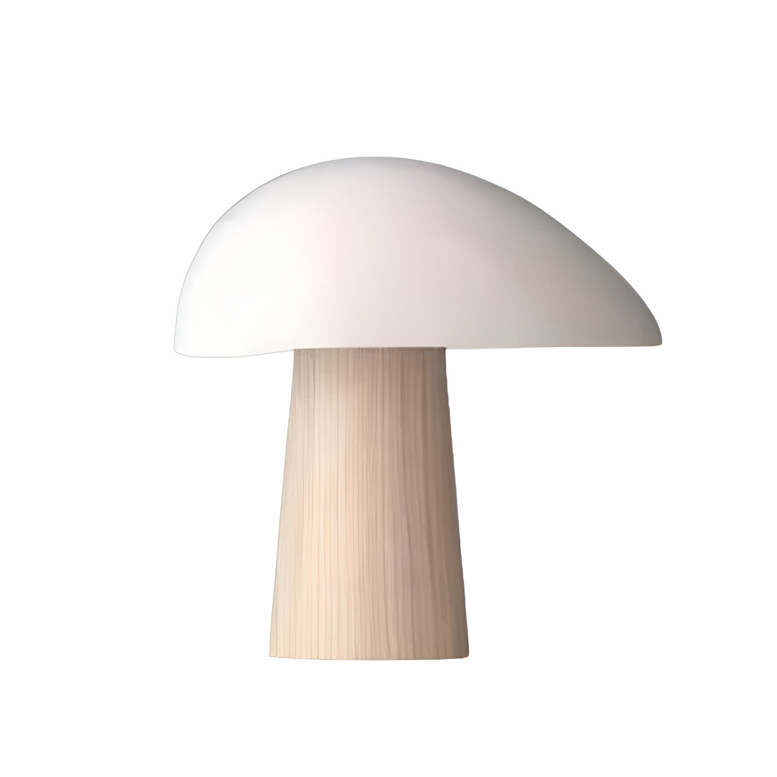 Nordluce Tischlampe | Skandinavischer Stil | Warmweißes LED-Licht | Metall und Holz | 28 cm