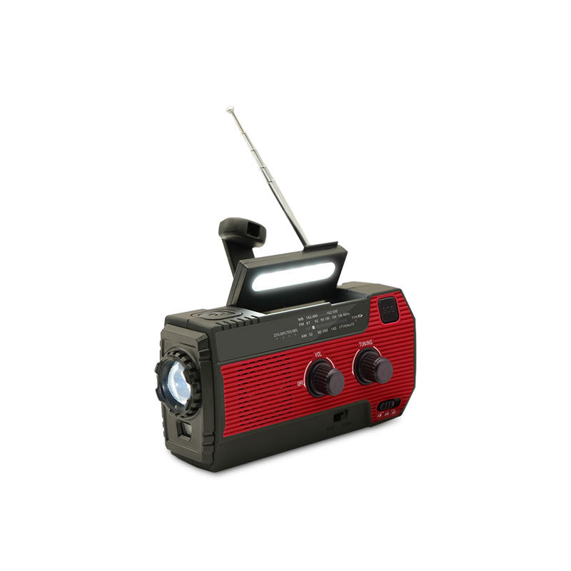 PowerSafe AllSafe Radio | Multifunktionale Notfallstation | Solarbetrieben | Powerbank & FM/AM/Wetterradio