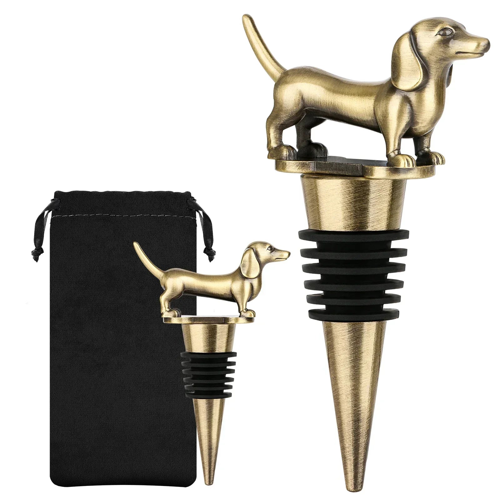 WinePaws VinoStop | Weinverschluss | Frischeversiegelung & Charaktervolles Design | Für Weinliebhaber