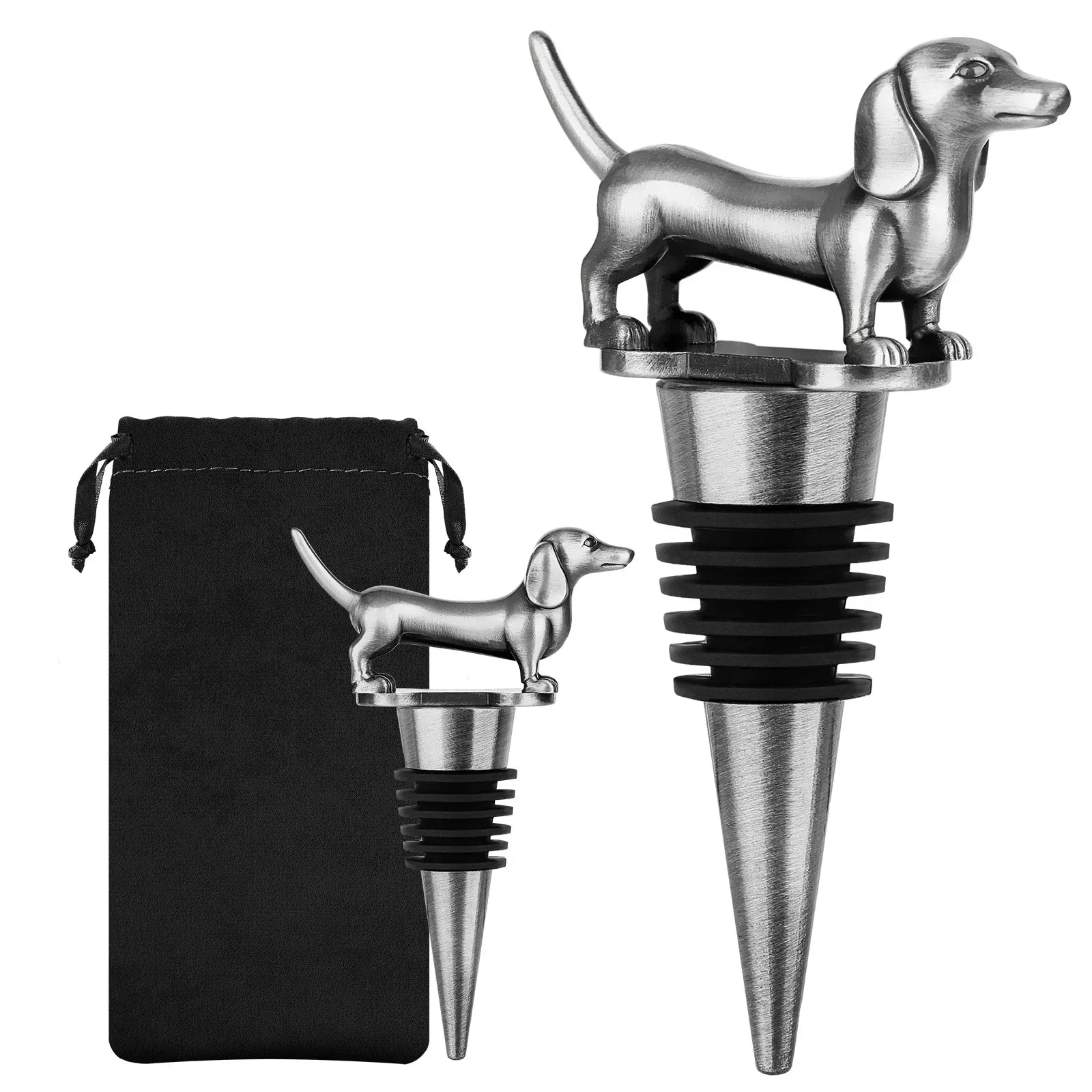 WinePaws VinoStop | Weinverschluss | Frischeversiegelung & Charaktervolles Design | Für Weinliebhaber