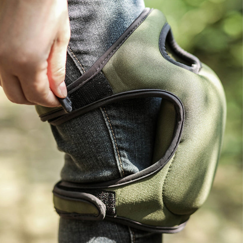 Kneeflow Knieschoner | Gel-Polsterung & EVA-Schaum | Ergonomisch & Wasserfest | Für Garten & Bau