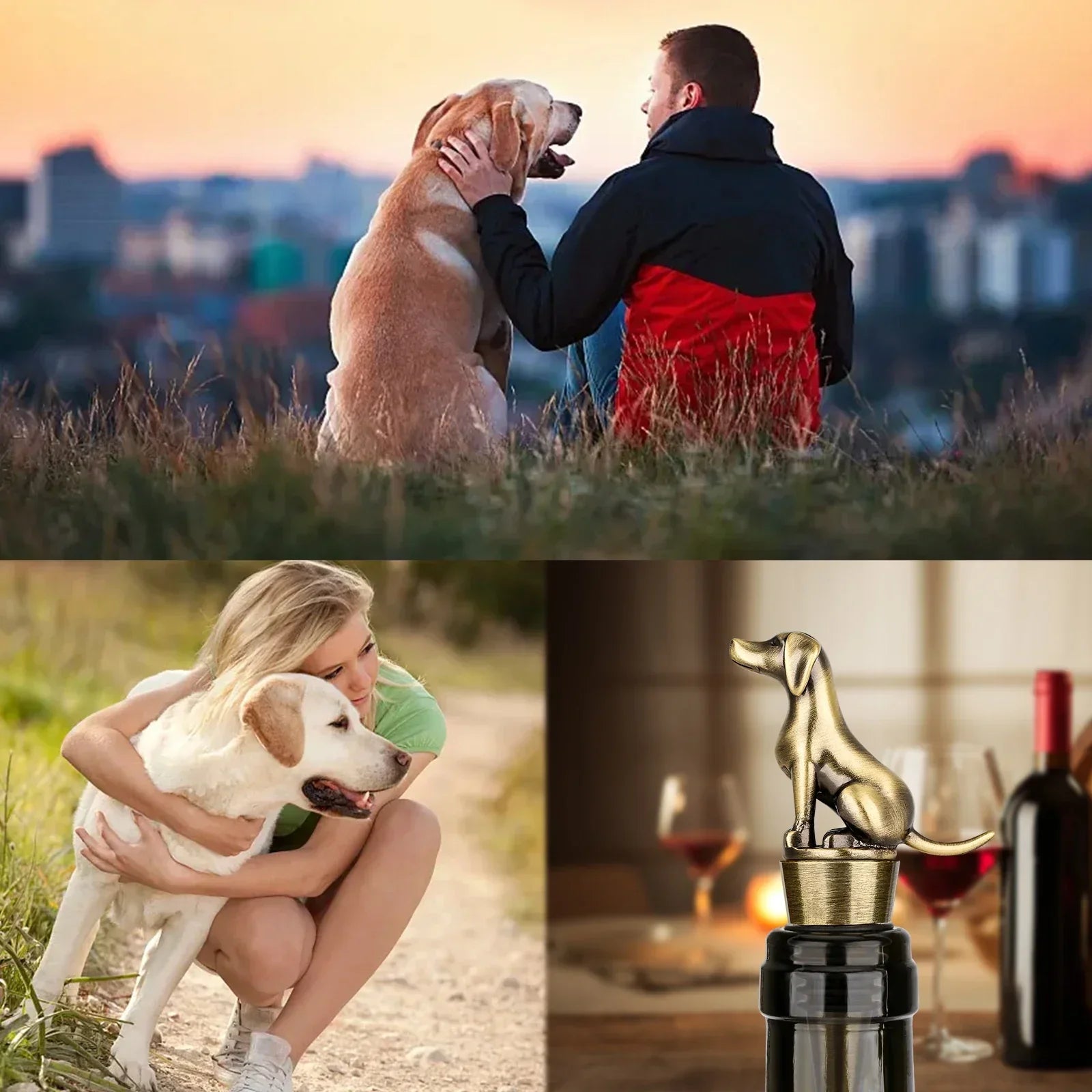 WinePaws VinoStop | Weinverschluss | Frischeversiegelung & Charaktervolles Design | Für Weinliebhaber