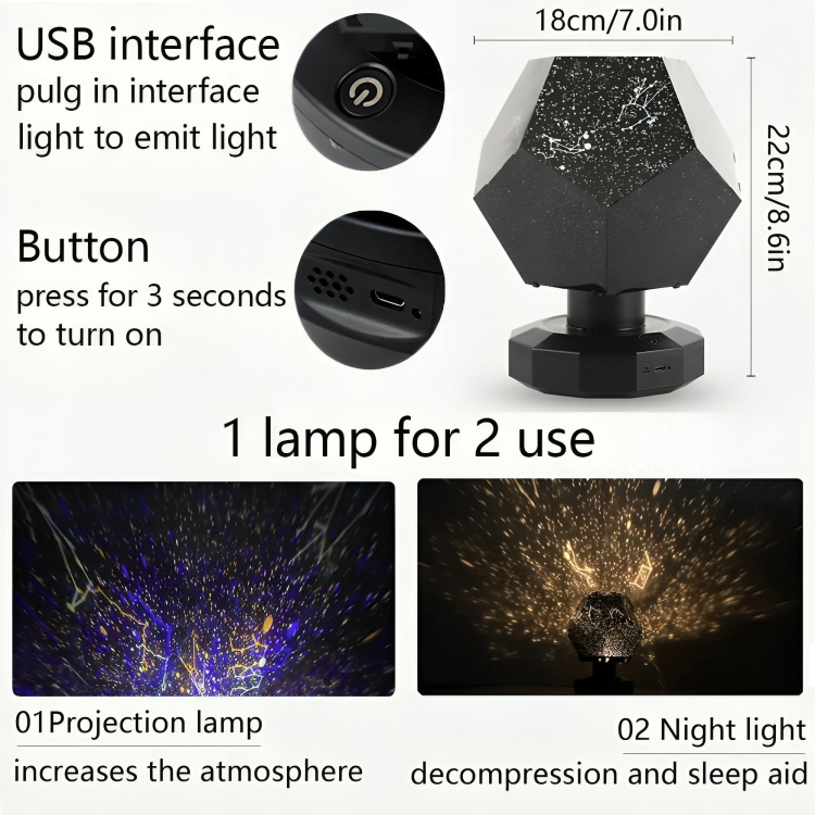 50% RABATT | LumiGalaxy - Sternenhimmel-Galaxie-Projektor