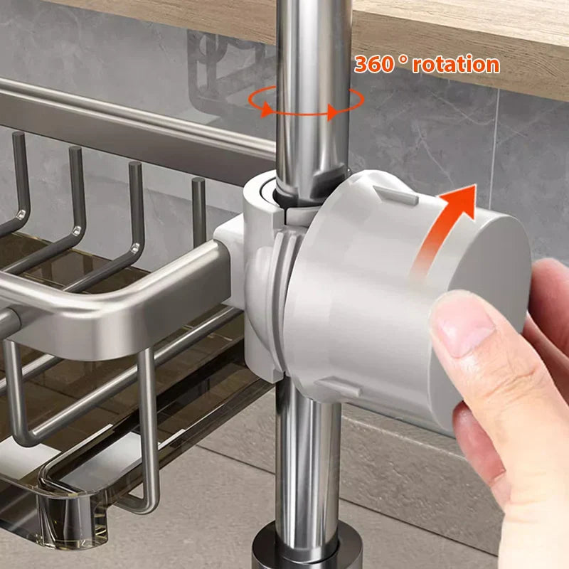 CleanTray - Spülbecken-Organisator aus Aluminium [Letzter Tag Rabatt]