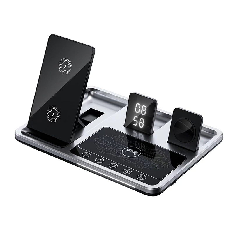 ChargeNest Flex | 4-in-1 Wireless Charging Station | Faltbar & Kompakt | 30W Schnellladung