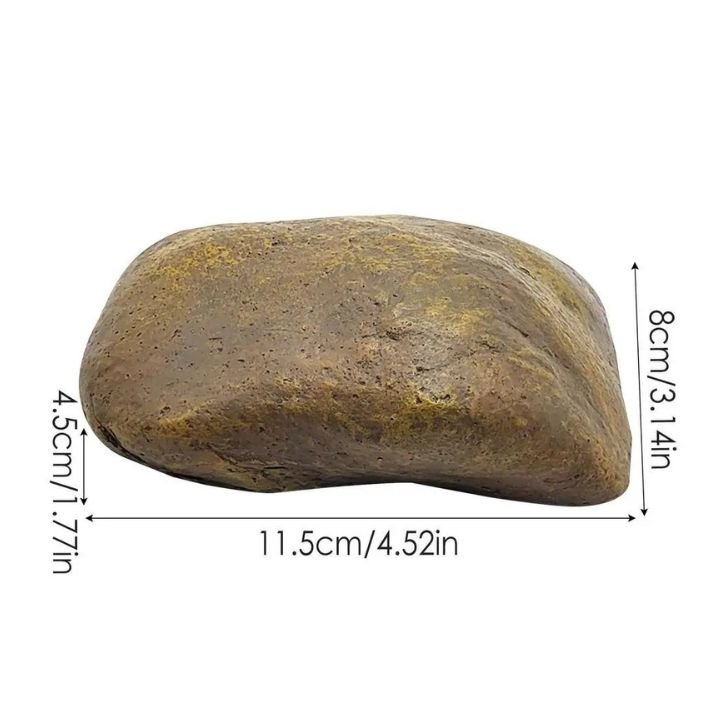 StoneHide Geheimversteck | Schlüssel-Safe in Steinoptik | Wetterfest & Unauffällig | Für Garten & Outdoor