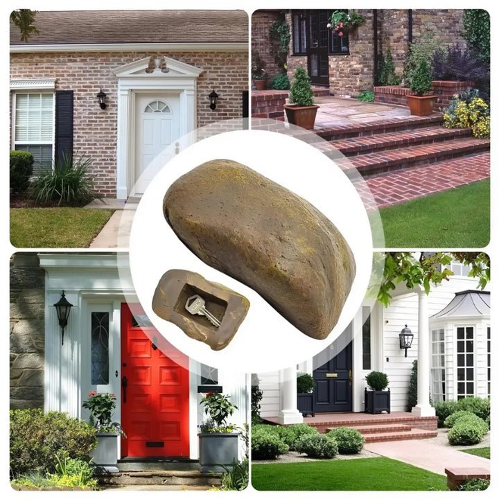 StoneHide Geheimversteck | Schlüssel-Safe in Steinoptik | Wetterfest & Unauffällig | Für Garten & Outdoor