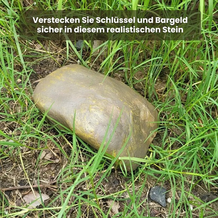 StoneHide Geheimversteck | Schlüssel-Safe in Steinoptik | Wetterfest & Unauffällig | Für Garten & Outdoor