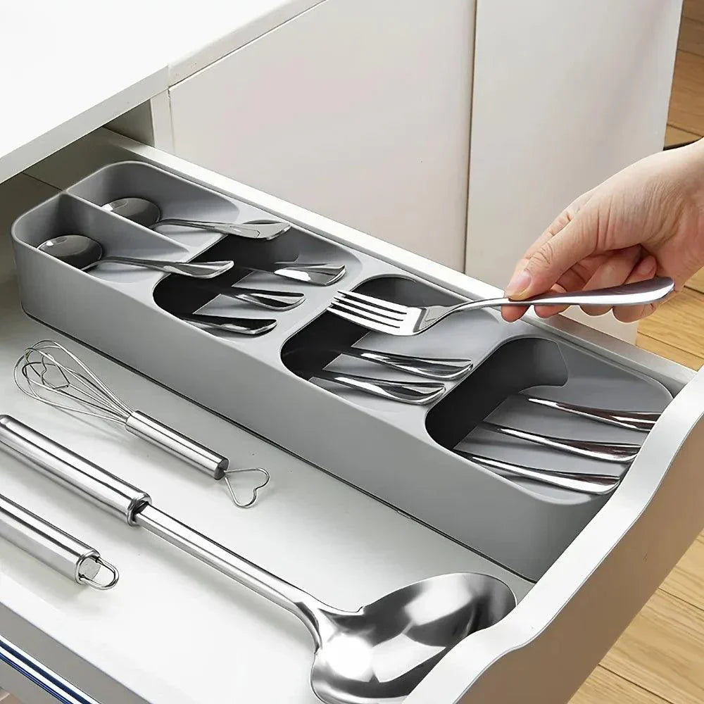KitchenPort - ABS-Besteckhalter + Besteckset