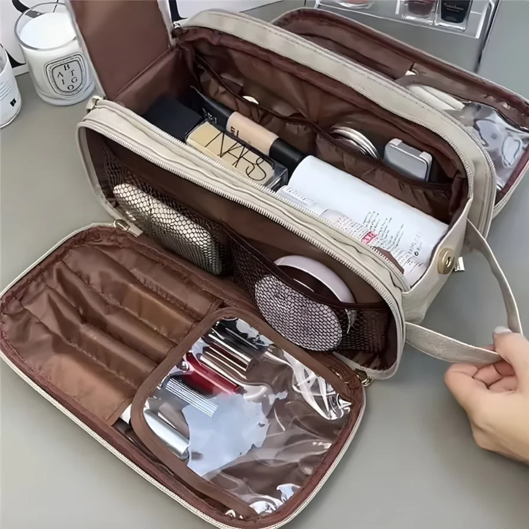 Velluva | Kosmetiktasche Wasserfest | Elegant & Praktisch | Für Reise & Alltag