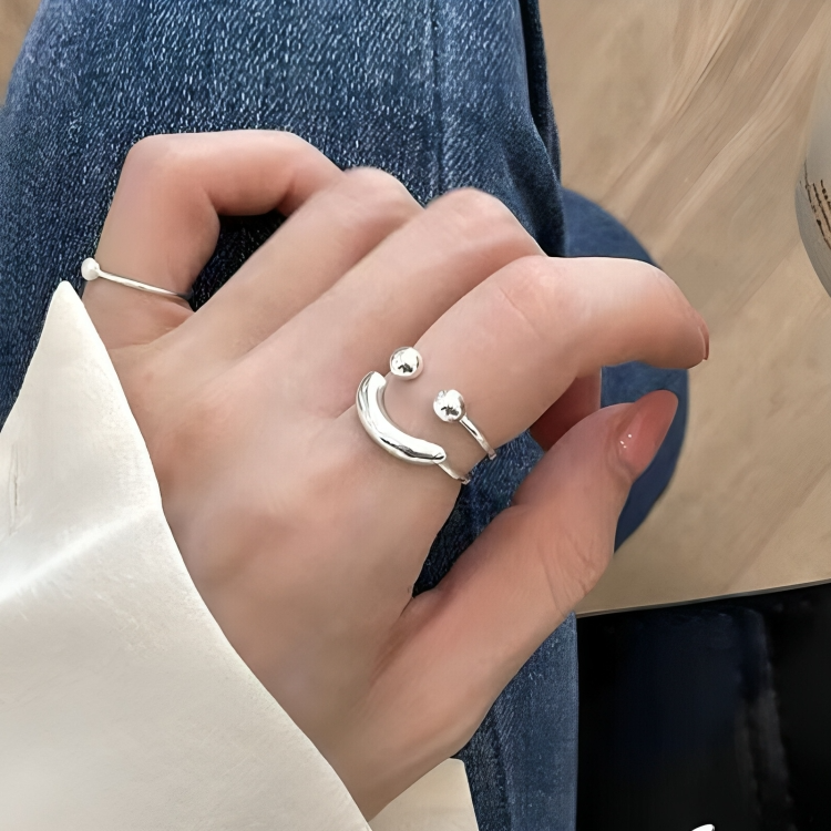 50% RABATT | HappyRing™ - smiley Verstellbarer Ring [Letzter Tag Rabatt]