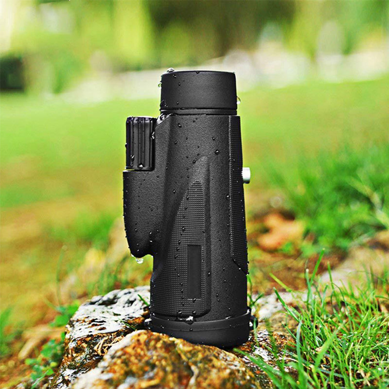 Zoomalis Monokular 12x50 | Handyadapter & Stativ | Wasserdicht & Kompakt | Für Outdoor & Reisen