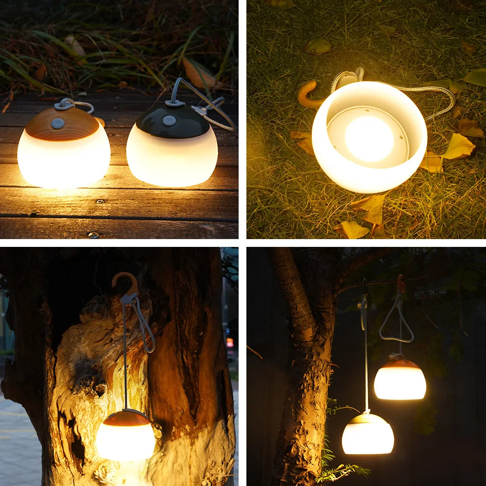 Campeluna | Retro LED-Campinglampe | Wiederaufladbar & Leicht | Für Outdoor & Zuhause