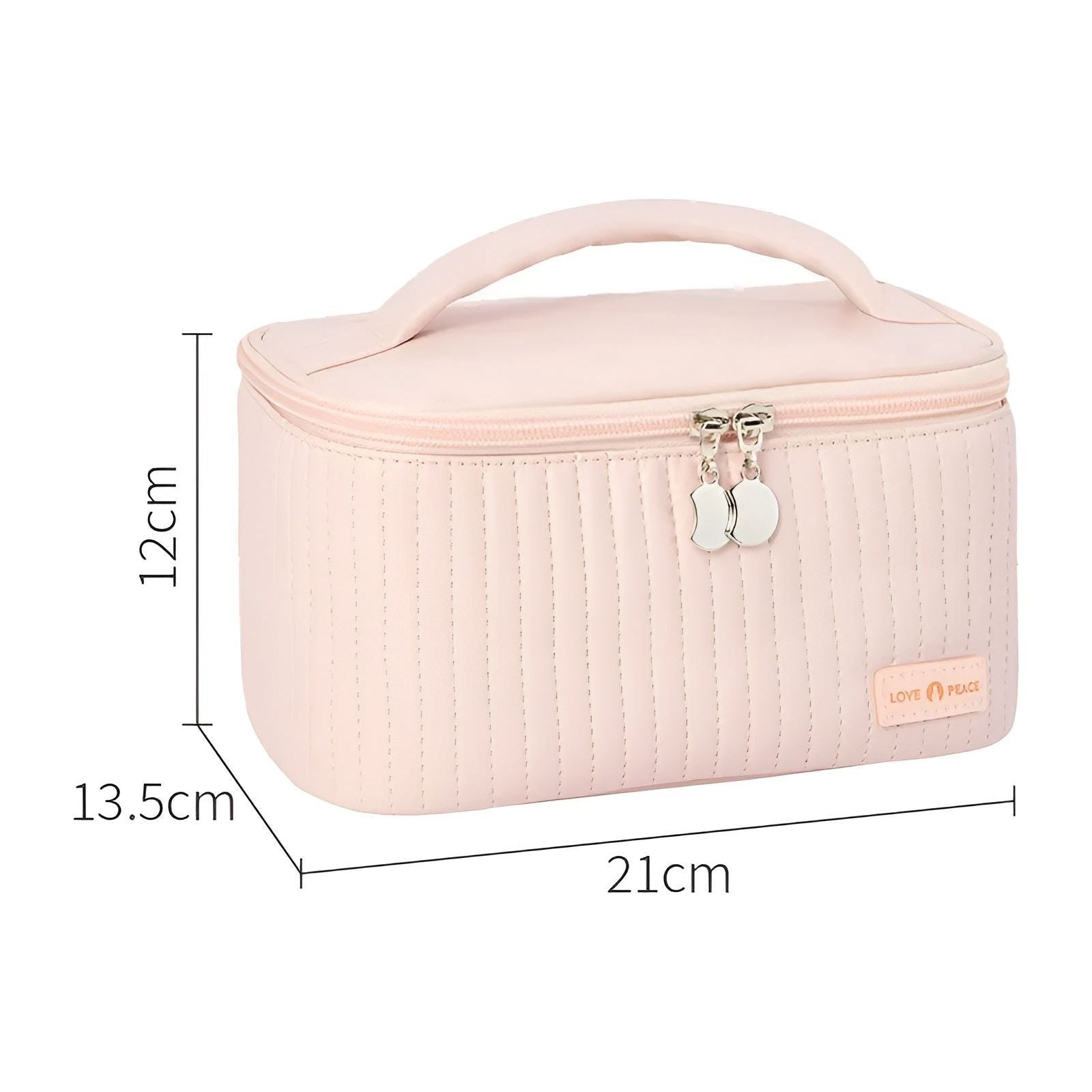 LuxeVoyage Kosmetiktasche | Eleganter Make-up Organizer | Robustes PU-Leder | Reisebereit & Kompakt