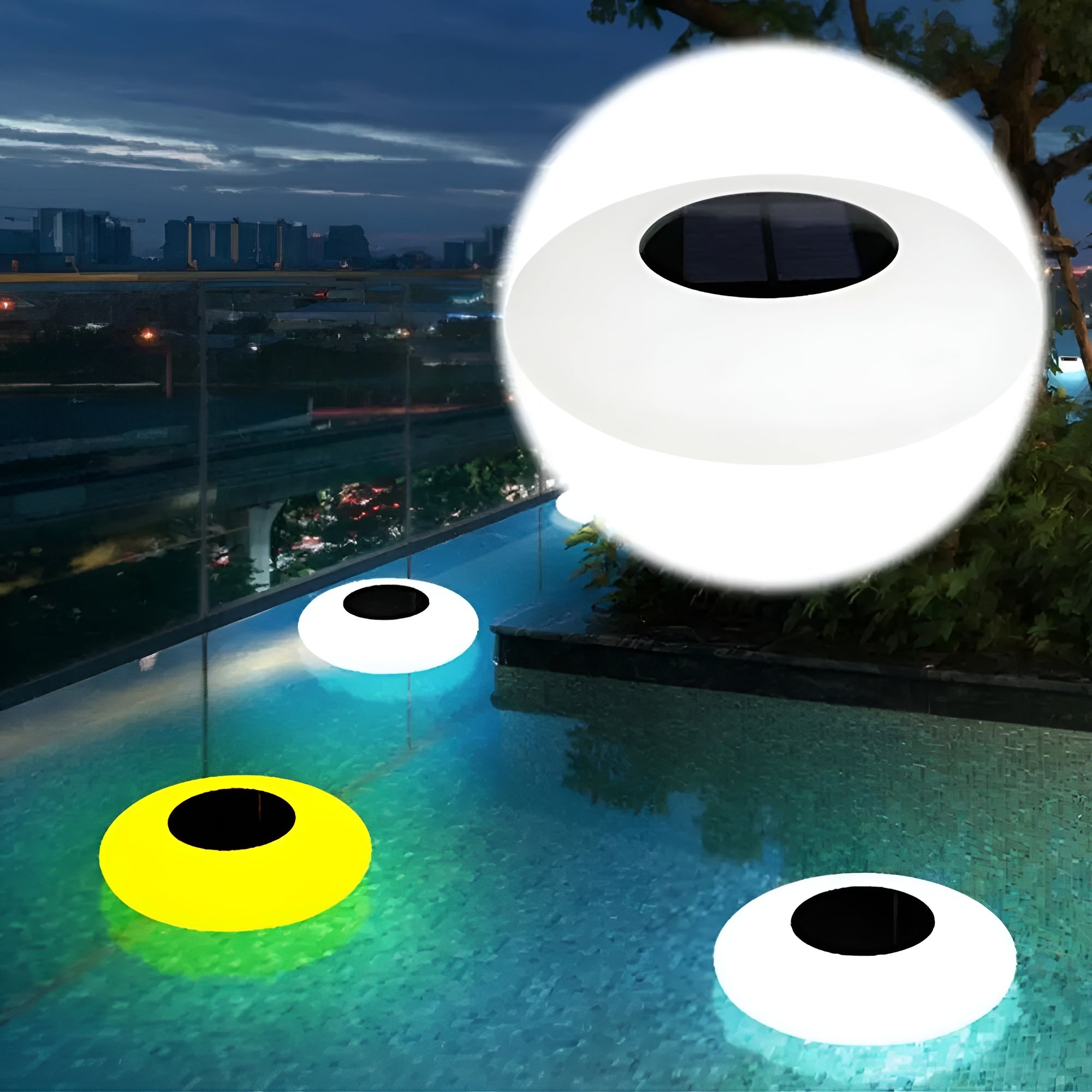 SolarWave | Solar Schwimmlicht | Farbwechsel | Automatisches Leuchten