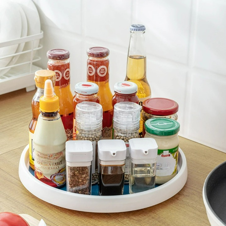 SpinShelf - Runder Küchen-Drehteller Organizer 2-Etagen
